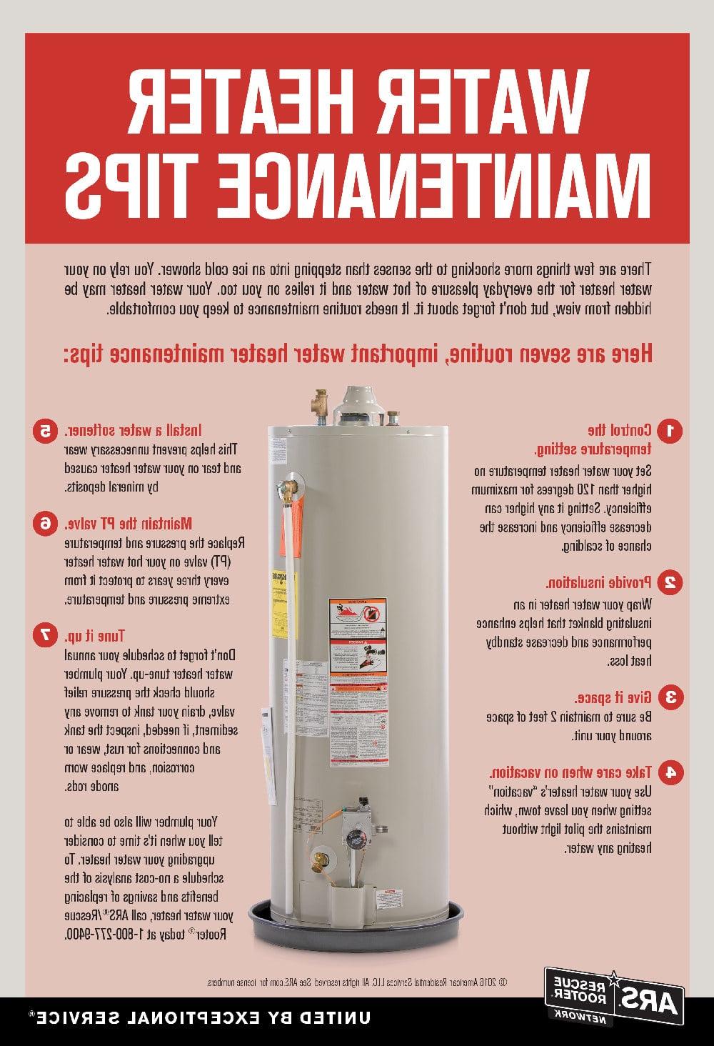 water heater maintenance tips infographic